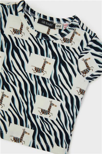 GB Baby Erkek Bebek Desenli T-Shirt