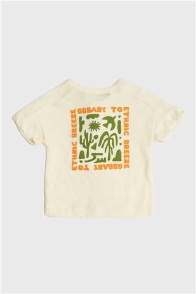 GB Baby Erkek Bebek Ekru T-Shirt