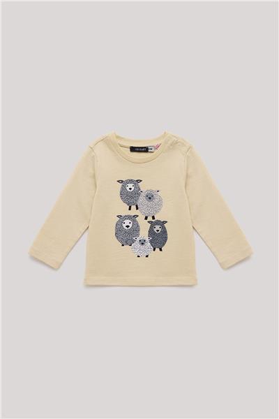 GB Baby Erkek Bebek Ekru T-Shirt