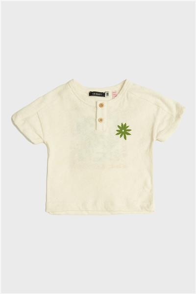 GB Baby Erkek Bebek Ekru T-Shirt