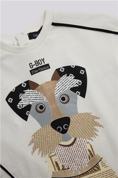 GB Baby Erkek Bebek Ekru TshirtGB Baby Erkek Bebek Ekru Tshirt