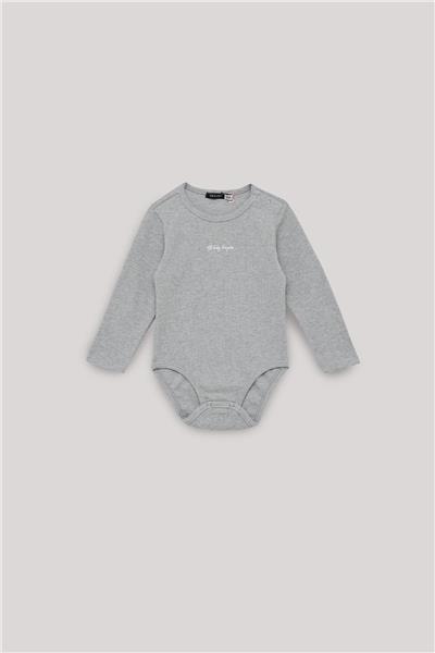 GB Baby Erkek Bebek Gri Body