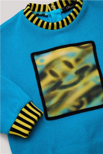 GB Baby Erkek Bebek Mavi Sweatshirt