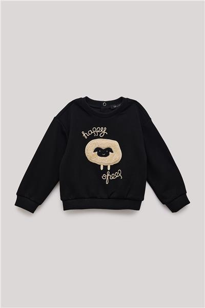 GB Baby Erkek Bebek Siyah Sweatshirt