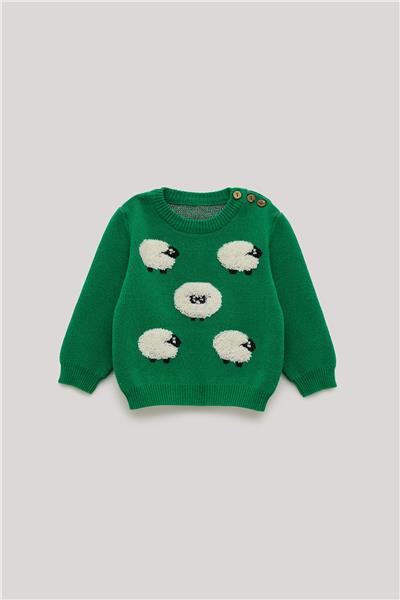 GB Baby Erkek Bebek Yeşil Kazak