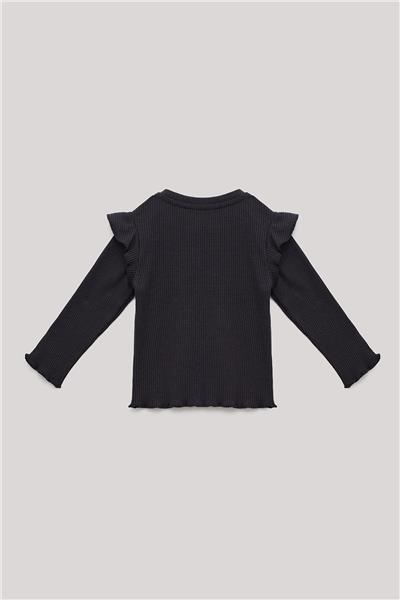 GB Baby Kız Bebek Antrasit T-Shirt