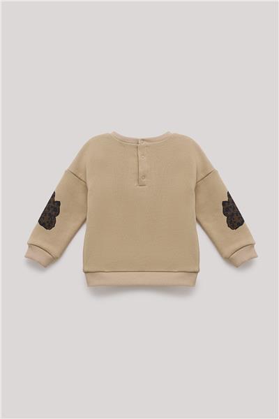 GB Baby Kız Bebek Bej Sweatshirt