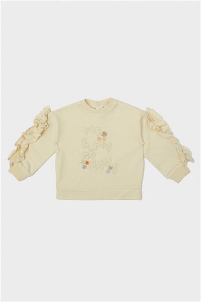 GB Baby Kız Bebek Bej Sweatshirt