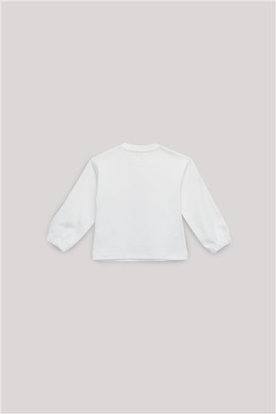 GB Baby Kız Bebek Beyaz Sweatshirt