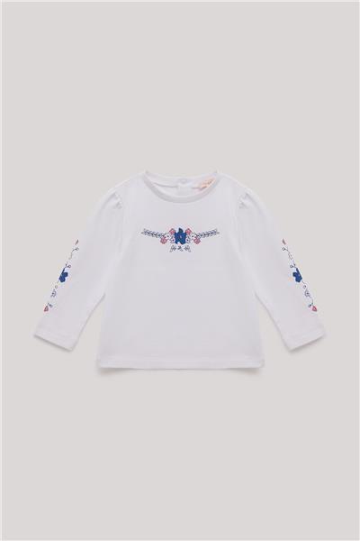 GB Baby Kız Bebek Beyaz T-Shirt