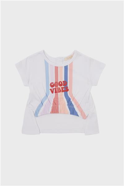 GB Baby Kız Bebek Beyaz T-Shirt