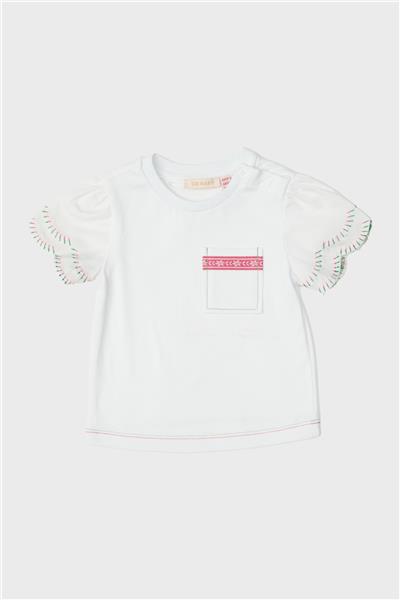 GB Baby Kız Bebek Beyaz T-Shirt