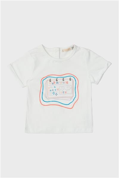 GB Baby Kız Bebek Beyaz T-Shirt
