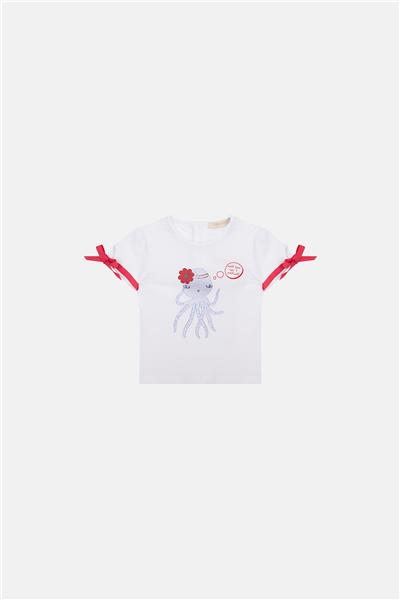 GB Baby Kız Bebek Beyaz Tshirt