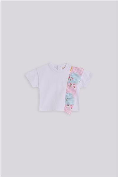 GB Baby Kız Bebek Beyaz TshirtGB Baby Kız Bebek Beyaz Tshirt