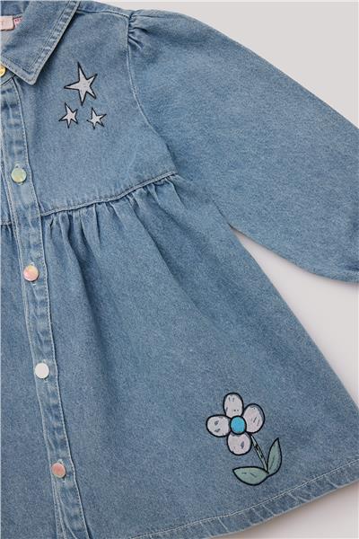 GB Baby Kız Bebek Denim Elbise