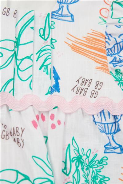 GB Baby Kız Bebek Desenli Bluz