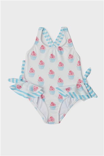 GB Baby Kız Bebek Desenli Mayo
