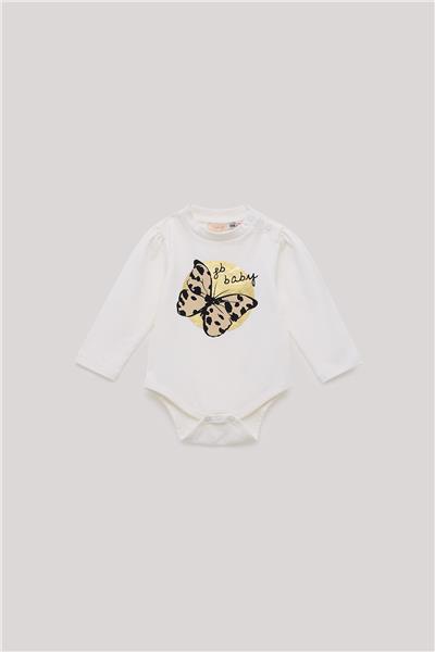 GB Baby Kız Bebek Ekru Body