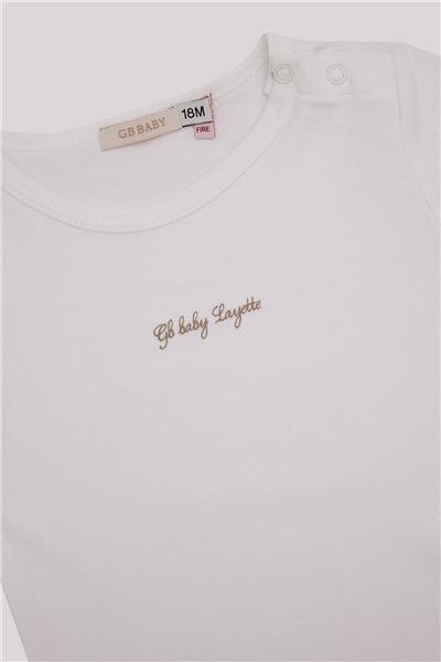 GB Baby Kız Bebek Ekru Body