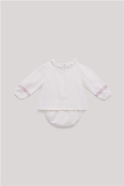 GB Baby Kız Bebek Ekru Gömlek