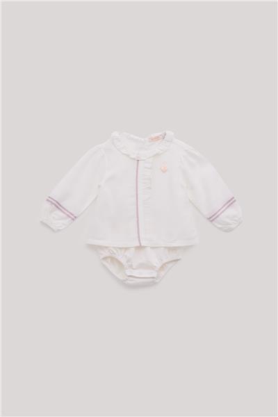 GB Baby Kız Bebek Ekru Gömlek
