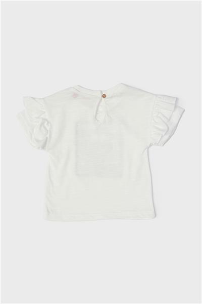 GB Baby Kız Bebek Ekru T-Shirt