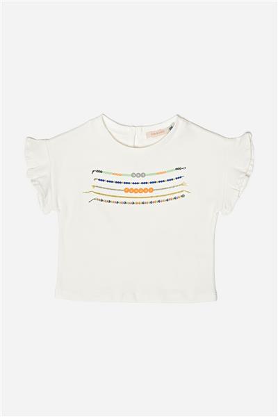 GB Baby Kız Bebek Ekru T-Shirt