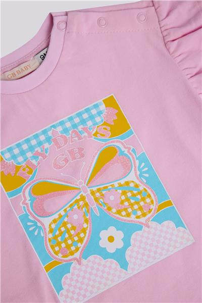 GB Baby Kız Bebek Pembe TshirtGB Baby Kız Bebek Pembe Tshirt