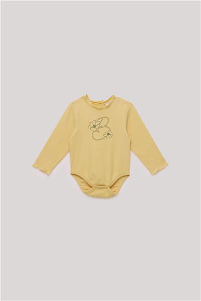 GB Baby Kız Bebek Sarı Body