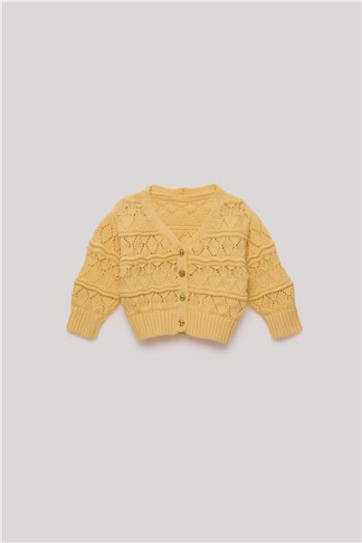 GB Baby Kız Bebek Sarı Hırka