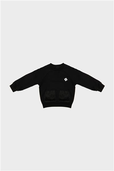 GB Baby Kız Bebek Siyah Sweatshirt