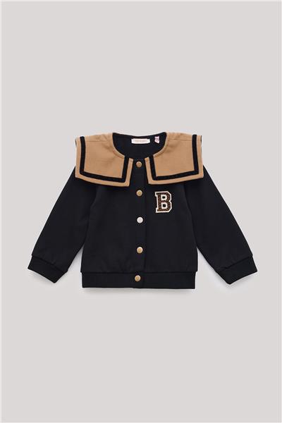 GB Baby Kız Bebek Siyah Sweatshirt