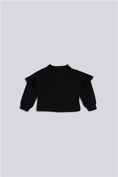 GB Baby Kız Bebek Siyah SweatshirtGB Baby Kız Bebek Siyah Sweatshirt