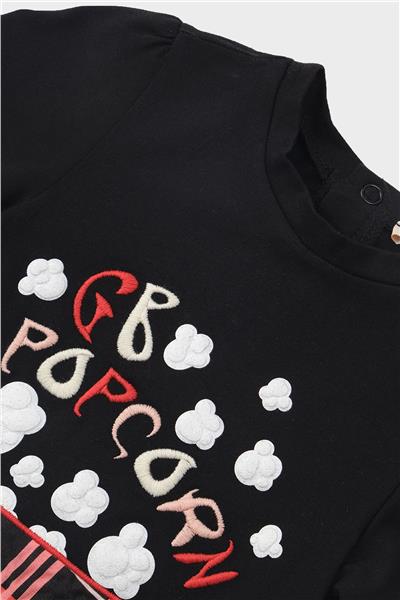 GB Baby Kız Bebek Siyah T-Shirt