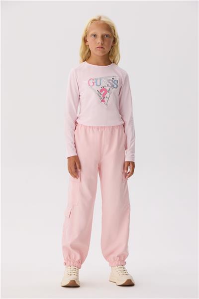 Guess Kız Çocuk Pembe Pantolon