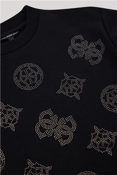 Guess Kız Çocuk Siyah Elbise