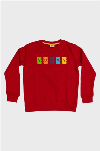 Haribo Kız Çocuk Kırmızı Sweatshirt