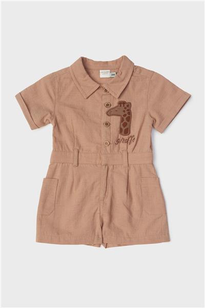 Layette Erkek Bebek Bej Tulum