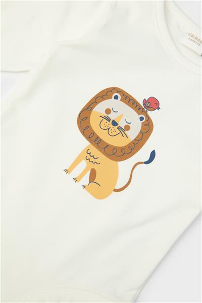 Layette Erkek Bebek Beyaz Body