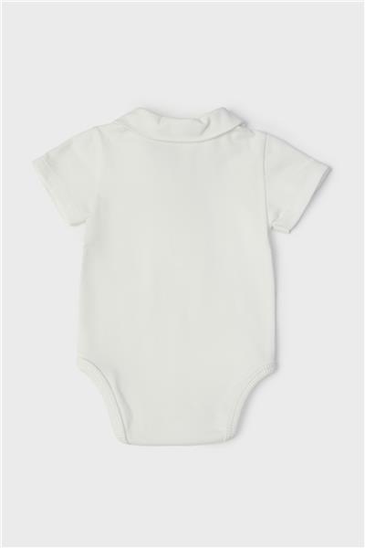 Layette Erkek Bebek Beyaz Body