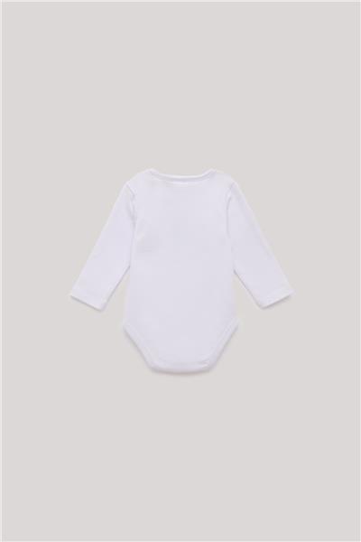 Layette Erkek Bebek Beyaz Body