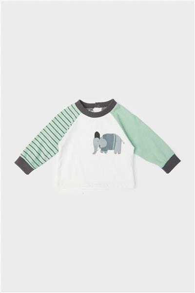 Layette Erkek Bebek Beyaz T-Shirt