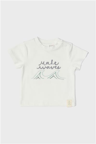Layette Erkek Bebek Beyaz T-Shirt