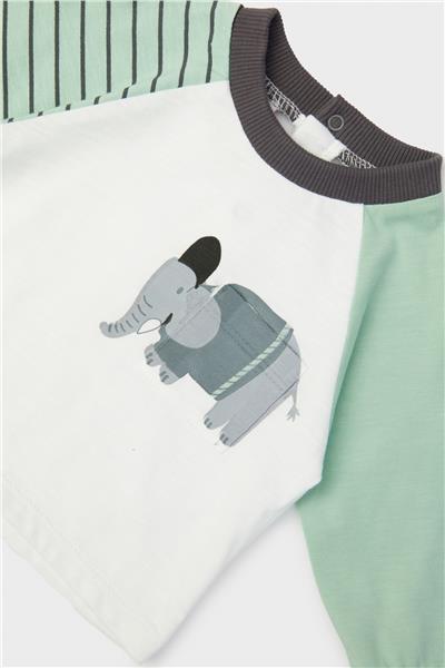 Layette Erkek Bebek Beyaz T-Shirt