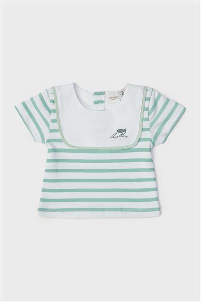 Layette Erkek Bebek Çizgili Body