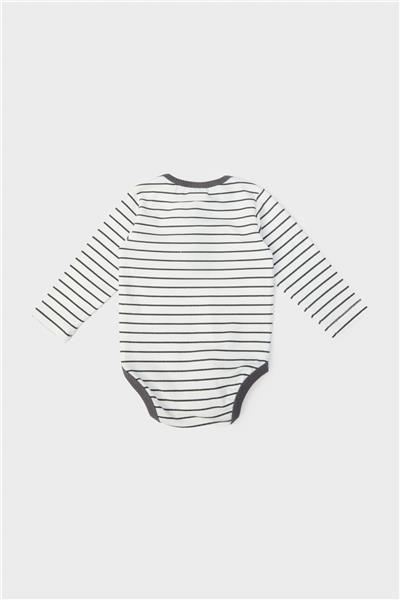 Layette Erkek Bebek Çizgili Body