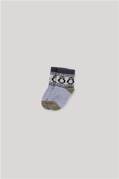 Layette Erkek Bebek Desenli Çorap