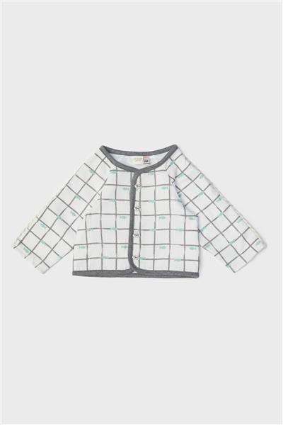 Layette Erkek Bebek Desenli Eşofman Üstü