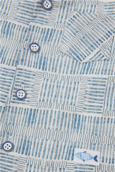 Layette Erkek Bebek Desenli Gömlek
